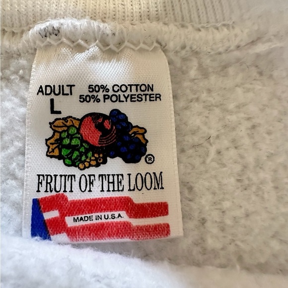 Vintage Jesus Sweatshirt 90s Galilee Baptist Church Sz L Made In USA 50/50 - Picture 4 of 6